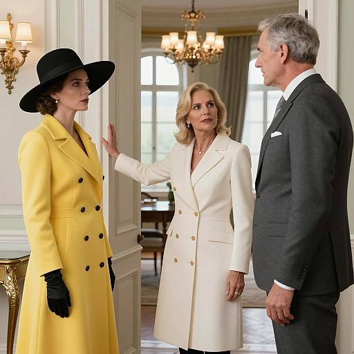 Elegant Trio in Classic Interior