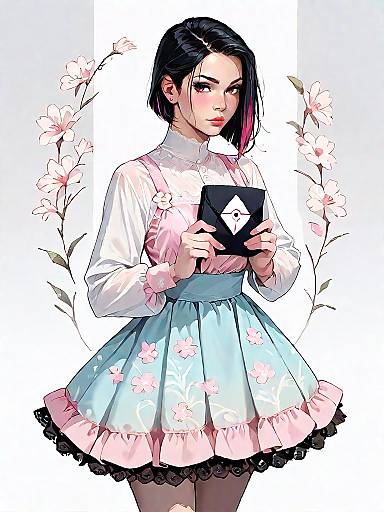 Chic Woman in Elegant Outfit