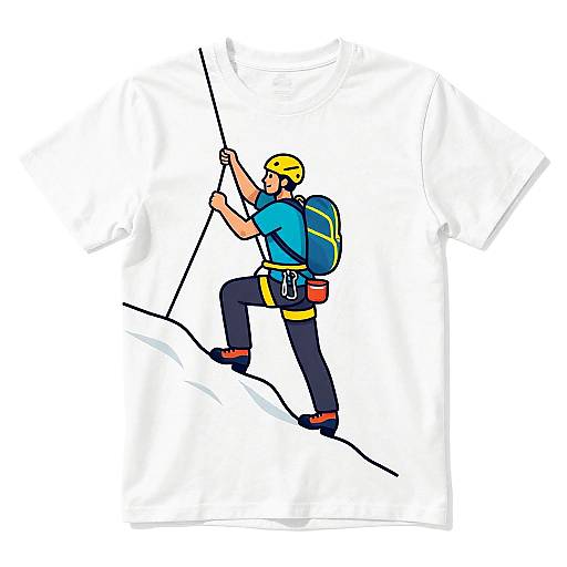 Cartoon Male Mountain Climber Vector