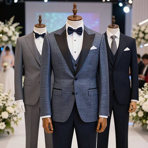 AI-Enhanced Men's Wedding Suit Collection