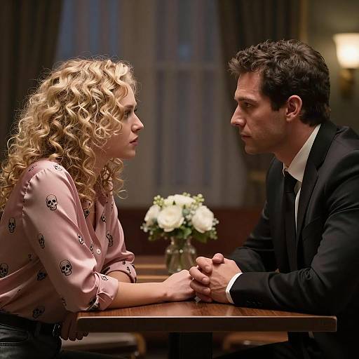 Intimate Portrait in a Dim Room