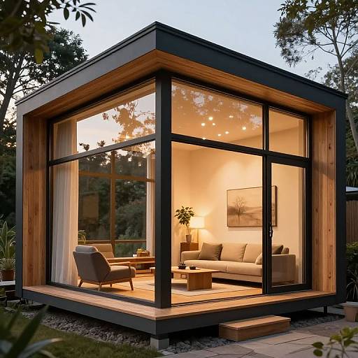 Modern Minimalist 3D Cabin Interior