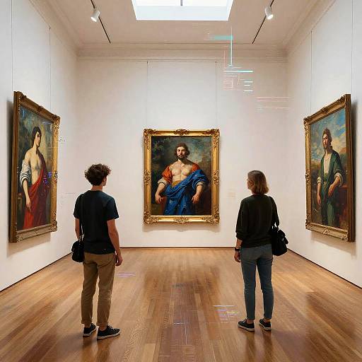 Futuristic AI-Human Collaborative Gallery