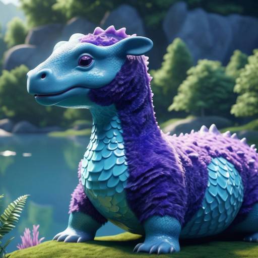 Cinematic 3D Lapras at Lakeside Scene Cinematic 3D Lapras at Lakeside Scene