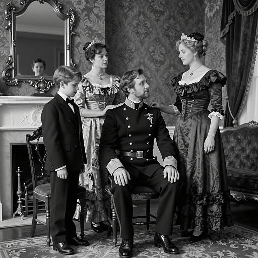 Victorian Elegance in a Timeless Portrait