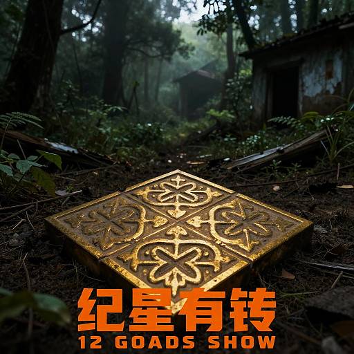 Dark Forest with Golden Tile and 12 Goads Show Poster