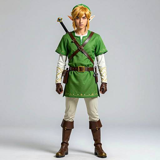 Realistic Gerudo Link Cosplay Portrait