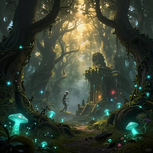 Enchanted Byzz Bioluminescent Forest