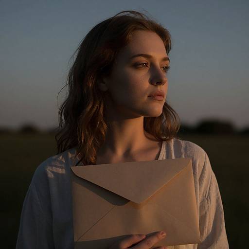 Contemplative Woman in Soft Light