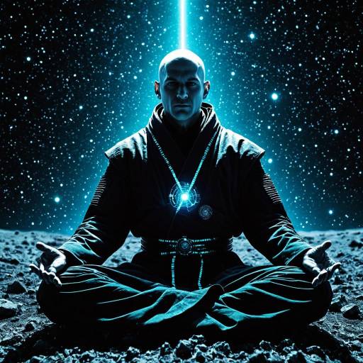 Void Monk Meditating in Space