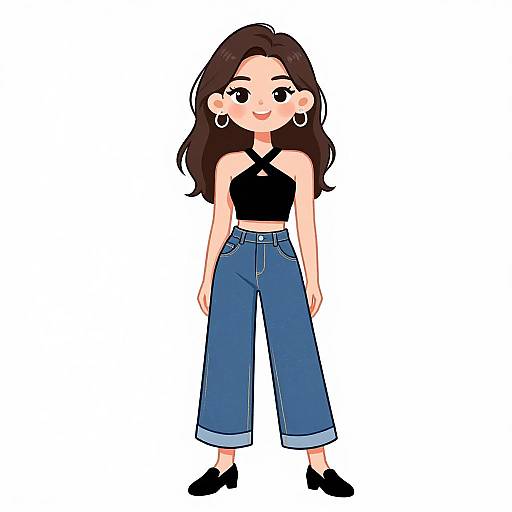 Modern Minimalist Woman Portrait