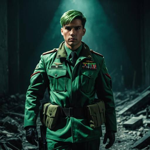 Dramatic Military Cosplay in Apocalypse Setting