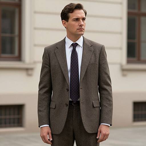 Man in Vintage Suit and Tie