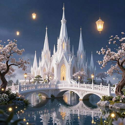 Velaris Fantasy Night Garden Scene