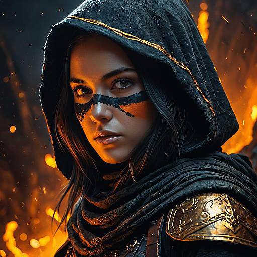Fantasy Bandit Girl Portrait