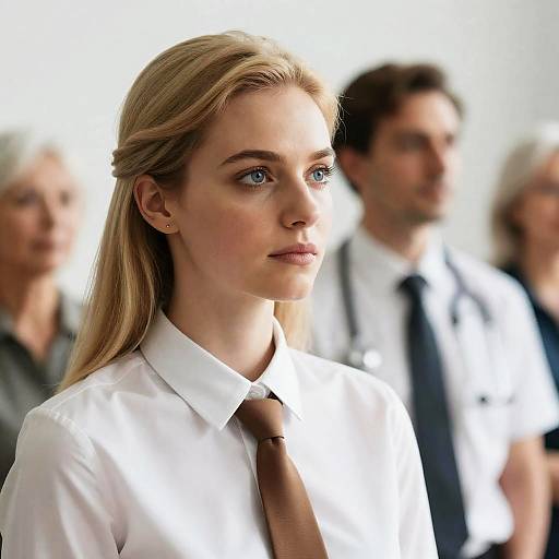 Intense Portrait in Indoor Setting