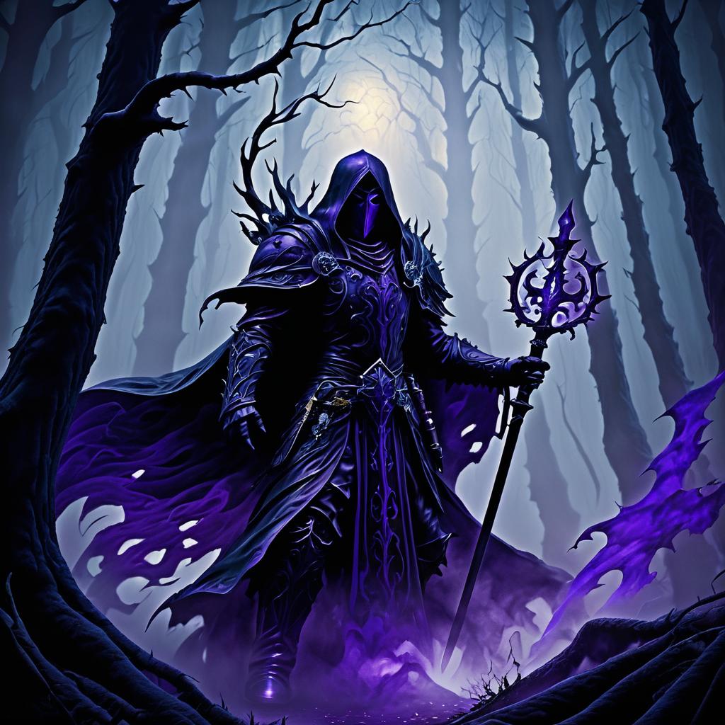 Mystical Wraith in a Dark Forest