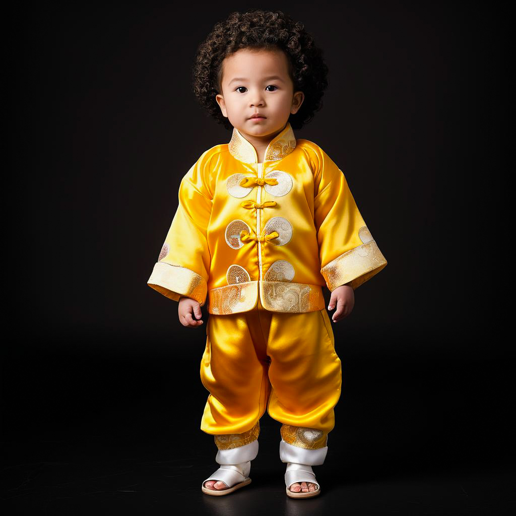 Enchanted Toddler in Tang Suit Portrait