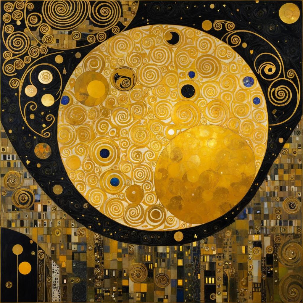 Klimt-Inspired Golden Age Art