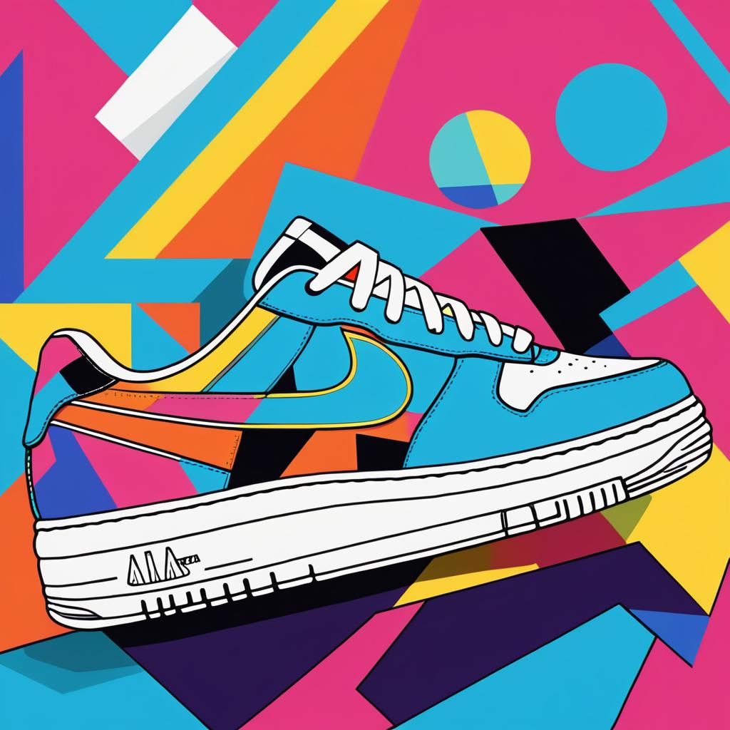 Vibrant Warhol-Inspired Sneaker Art