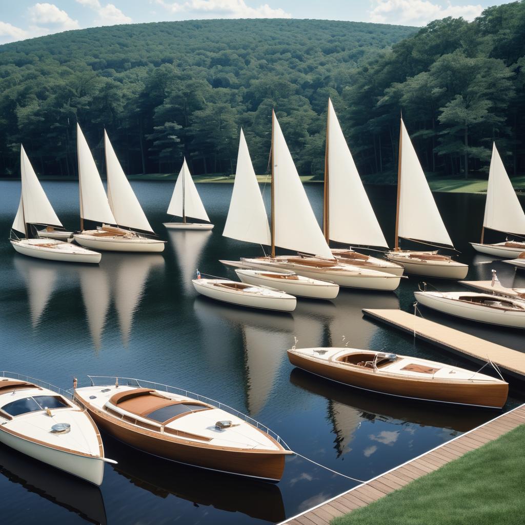 Vintage 1970s Sailing Regatta Photography