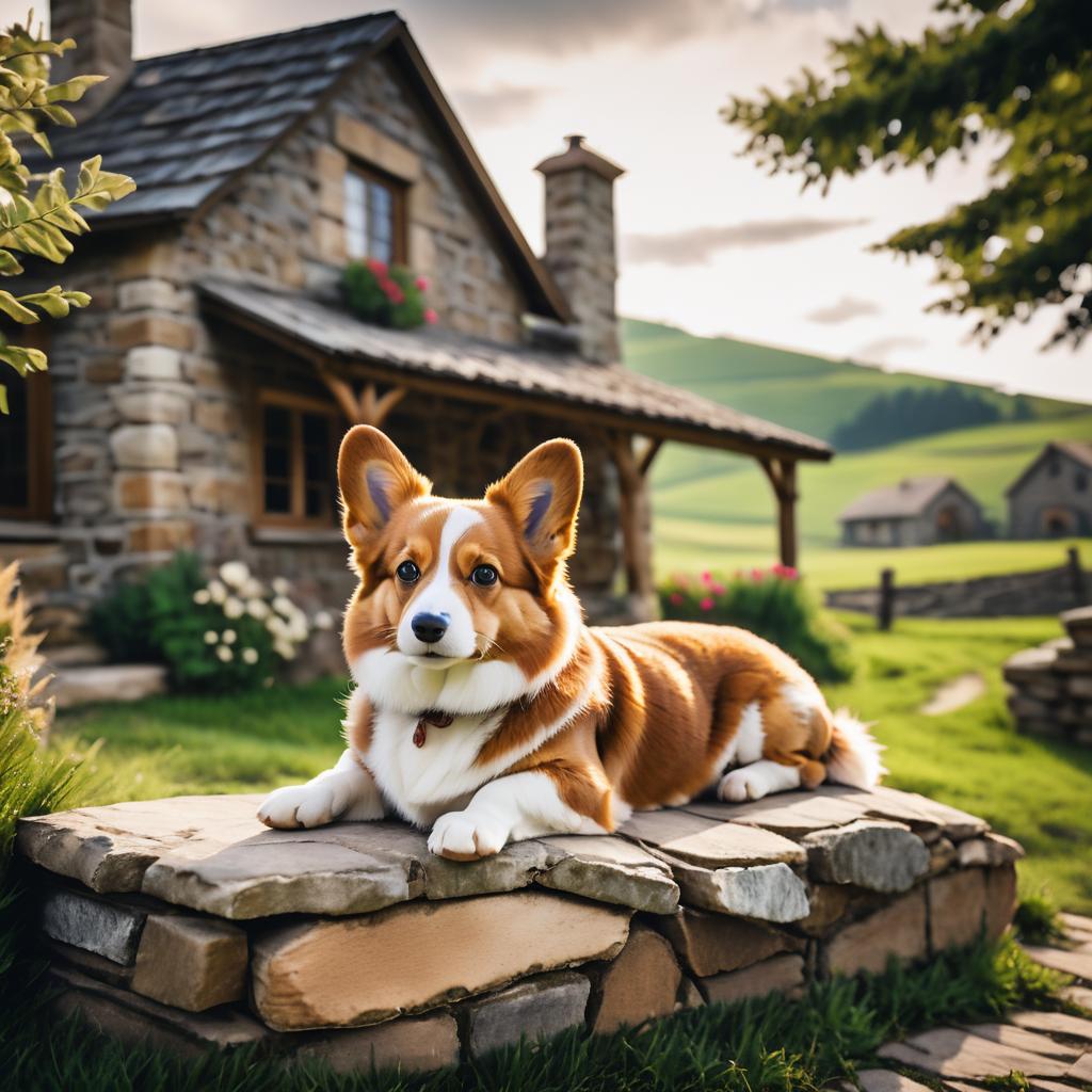 Cinematic Corgi by Rustic Farmhouse