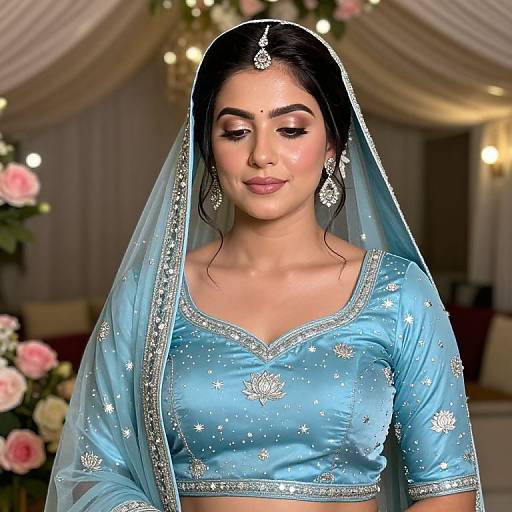 Celestial Bridal Lehenga in Soft Lights