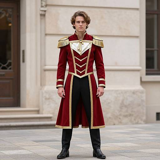 Man in Iron Fancy Costume