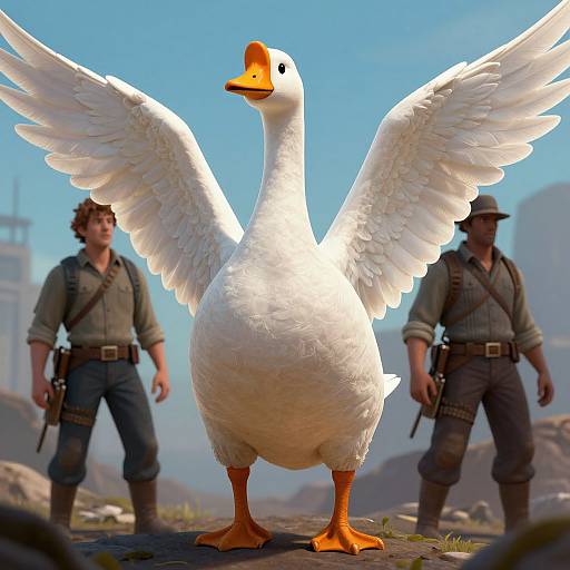 Gooseman Male Hero Character Art