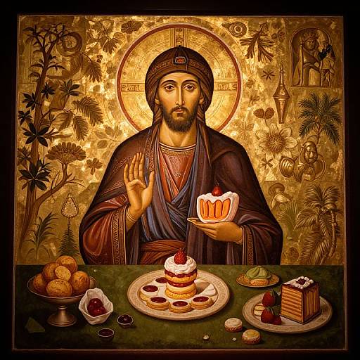 Byzantine Icon Enchanted Foodscape