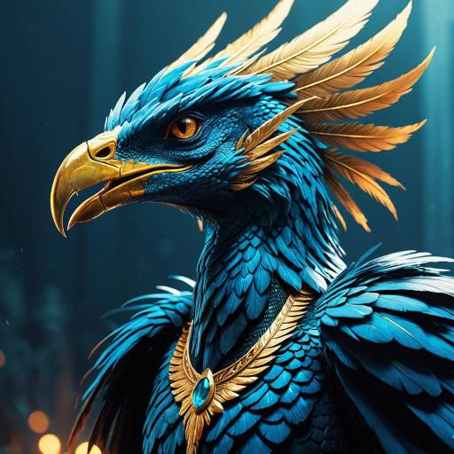 Demonic Azure Phoenix Character Design