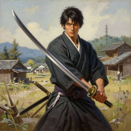 Lycan Samurai in Rural Town