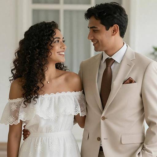 Elegant Couple's Portrait in Soft Light