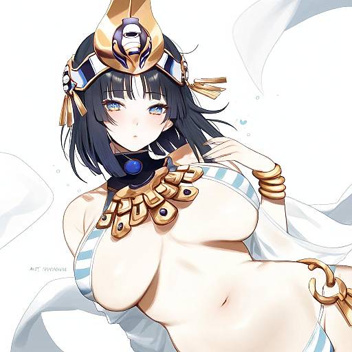 Illustration of Ancient princess menace, queen's blade in the style of Terupancake