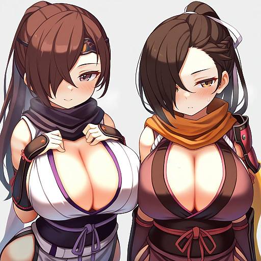 Illustration of Kagero (fire emblem), fire emblem in the style of Chii (tsumami tsumamare)