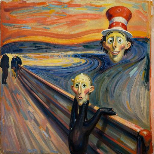 Surreal Absurdity Painting Fusion