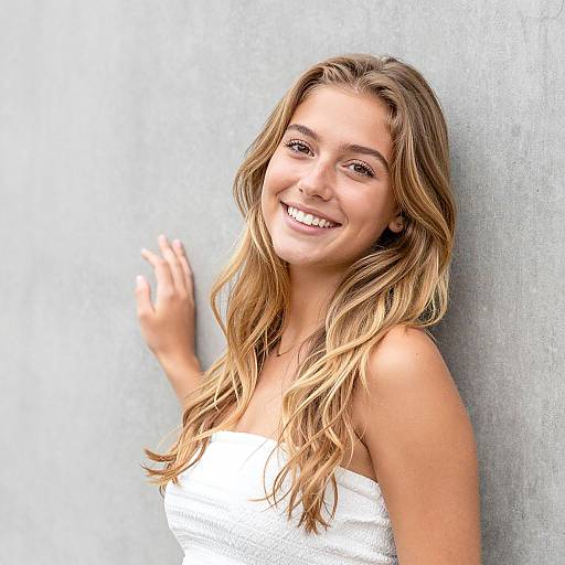 Smiling Young Woman in Casual Portrait