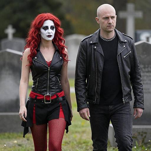 Eerie Graveyard Encounter at Dusk