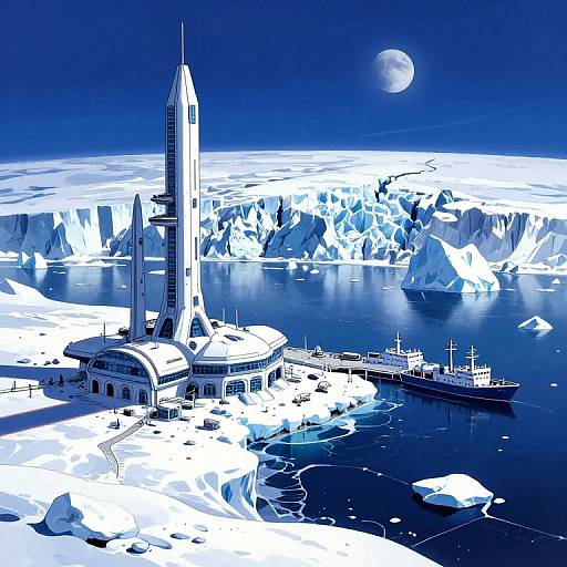 Icy Inkpunk Anime Artemis Station