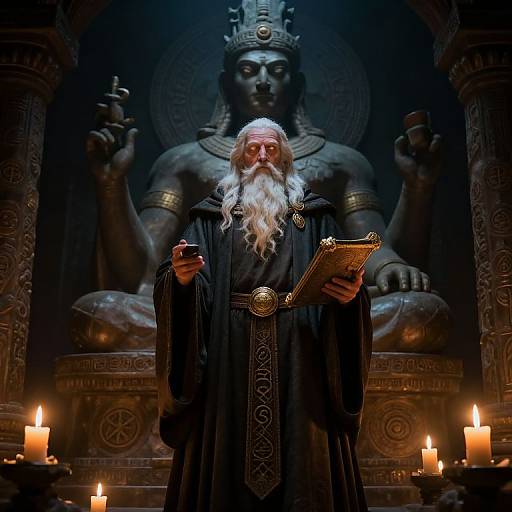 Ancient Temple Guardian Cleric Art