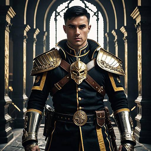 Cyber Renaissance God of War Portrait