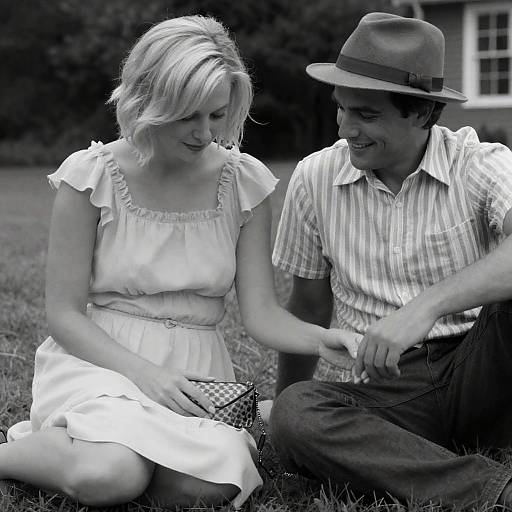 Serene Moments in Black and White