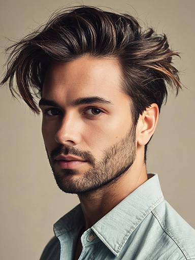 Close-Up Portrait of Man in Summer Casual