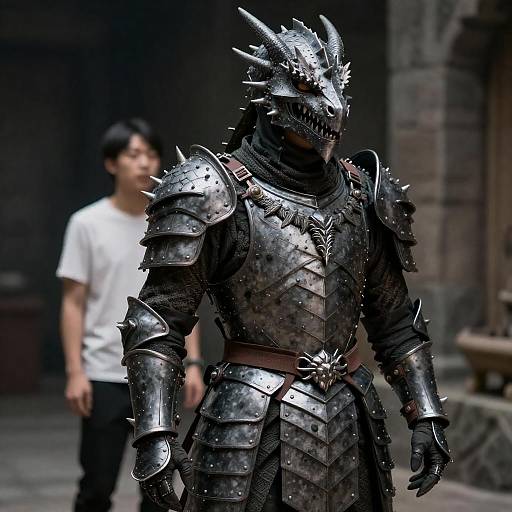 Mystical Encounter in Dragon Armor