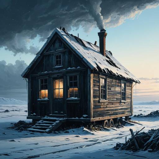 Abandoned Tiny Home in Frozen Tundra