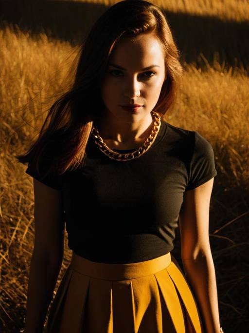 Woman in Casual Fashion Outdoors