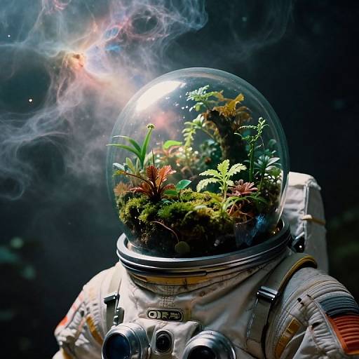 Fishtank-Headed Space Explorer