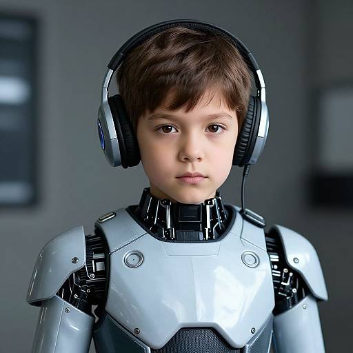 Cyberpunk Elliot Robot Costume Boy