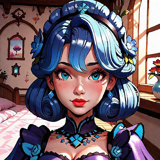 Magical Moonlit Garden Illustration