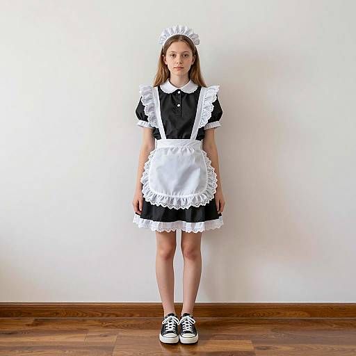Classic French Maid Costume Photography
